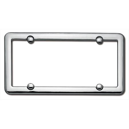 STRIKER Nouveau License Plate Frame, Chrome With fastener caps ST55955